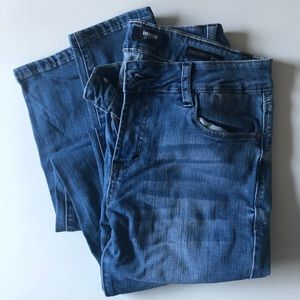 Knockout distressed skinny jeans - low waist